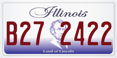 IL license plate B272422