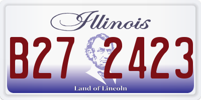 IL license plate B272423