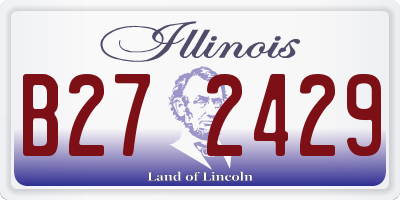 IL license plate B272429