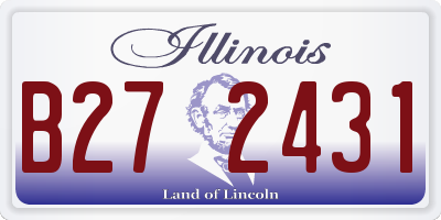 IL license plate B272431