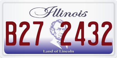 IL license plate B272432