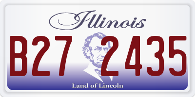 IL license plate B272435