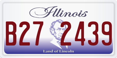 IL license plate B272439