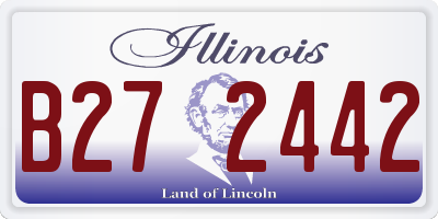 IL license plate B272442