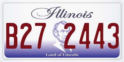 IL license plate B272443