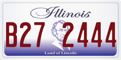 IL license plate B272444