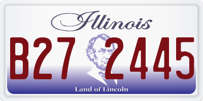 IL license plate B272445