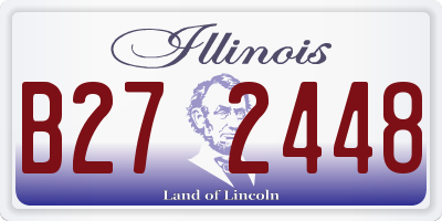 IL license plate B272448
