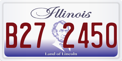IL license plate B272450