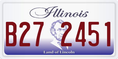 IL license plate B272451