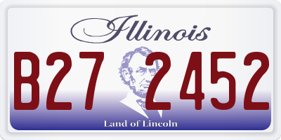 IL license plate B272452
