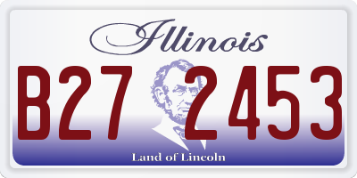 IL license plate B272453
