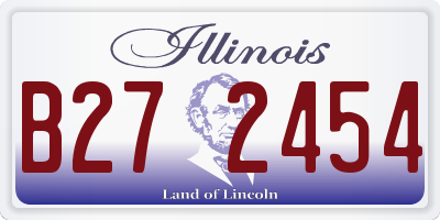 IL license plate B272454