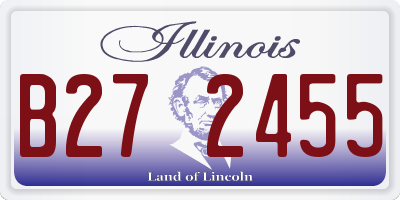 IL license plate B272455