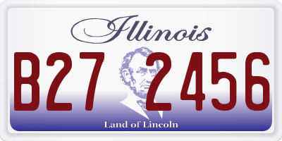 IL license plate B272456