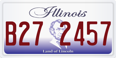 IL license plate B272457
