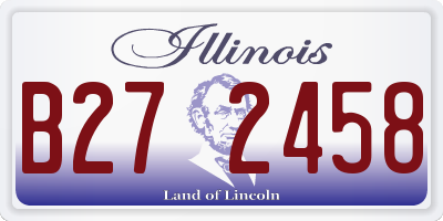 IL license plate B272458