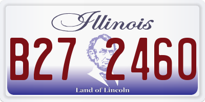 IL license plate B272460