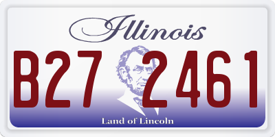 IL license plate B272461