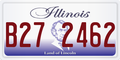 IL license plate B272462