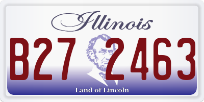 IL license plate B272463