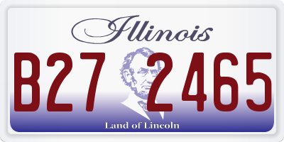 IL license plate B272465
