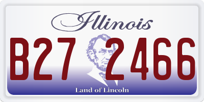 IL license plate B272466