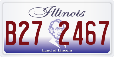 IL license plate B272467