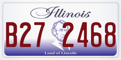 IL license plate B272468