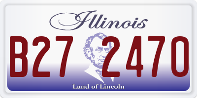 IL license plate B272470