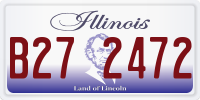 IL license plate B272472