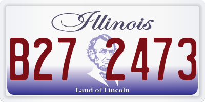 IL license plate B272473