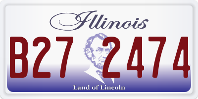 IL license plate B272474