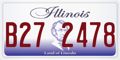 IL license plate B272478