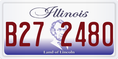 IL license plate B272480