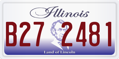 IL license plate B272481