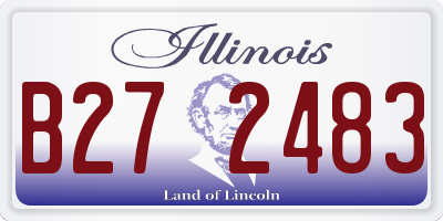 IL license plate B272483