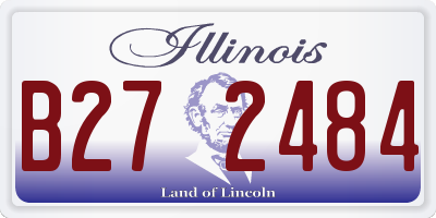 IL license plate B272484