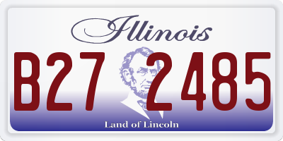 IL license plate B272485