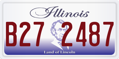 IL license plate B272487