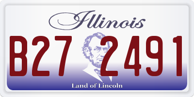 IL license plate B272491