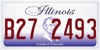 IL license plate B272493