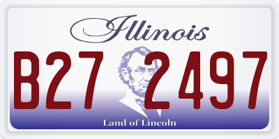 IL license plate B272497