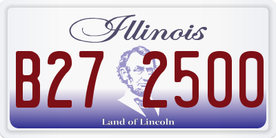 IL license plate B272500