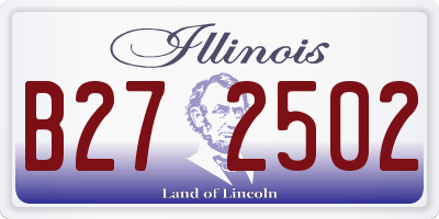 IL license plate B272502