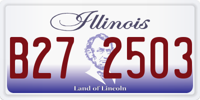 IL license plate B272503