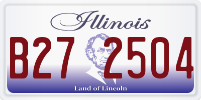 IL license plate B272504