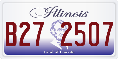 IL license plate B272507