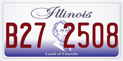 IL license plate B272508