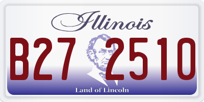 IL license plate B272510